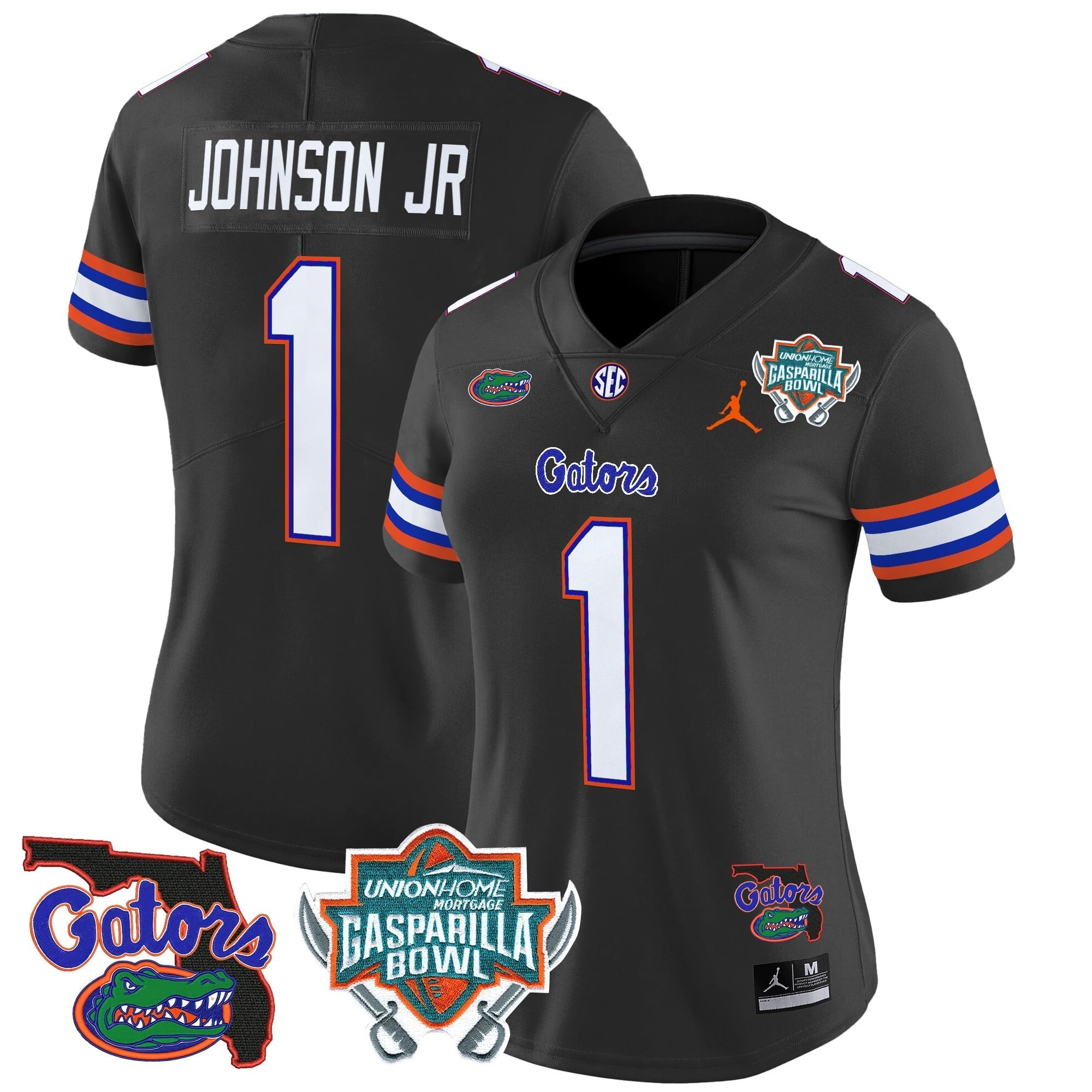 Women's Florida Gators 2025 Gasparilla Bowl Patch Vapor Limited Jersey - All Stitched