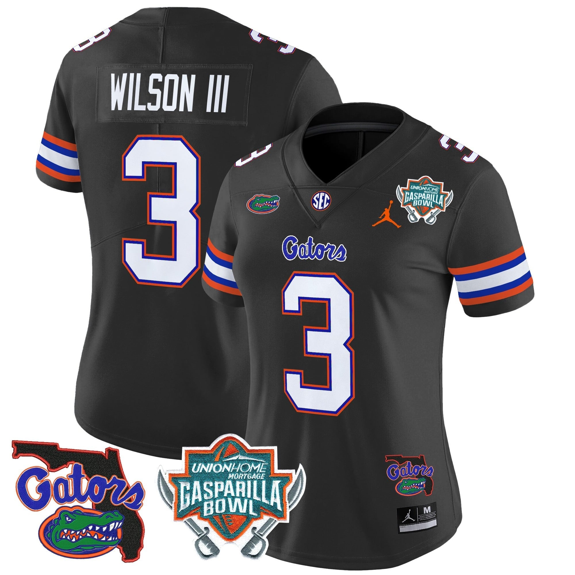 Women's Florida Gators 2025 Gasparilla Bowl Patch Vapor Limited Jersey - All Stitched