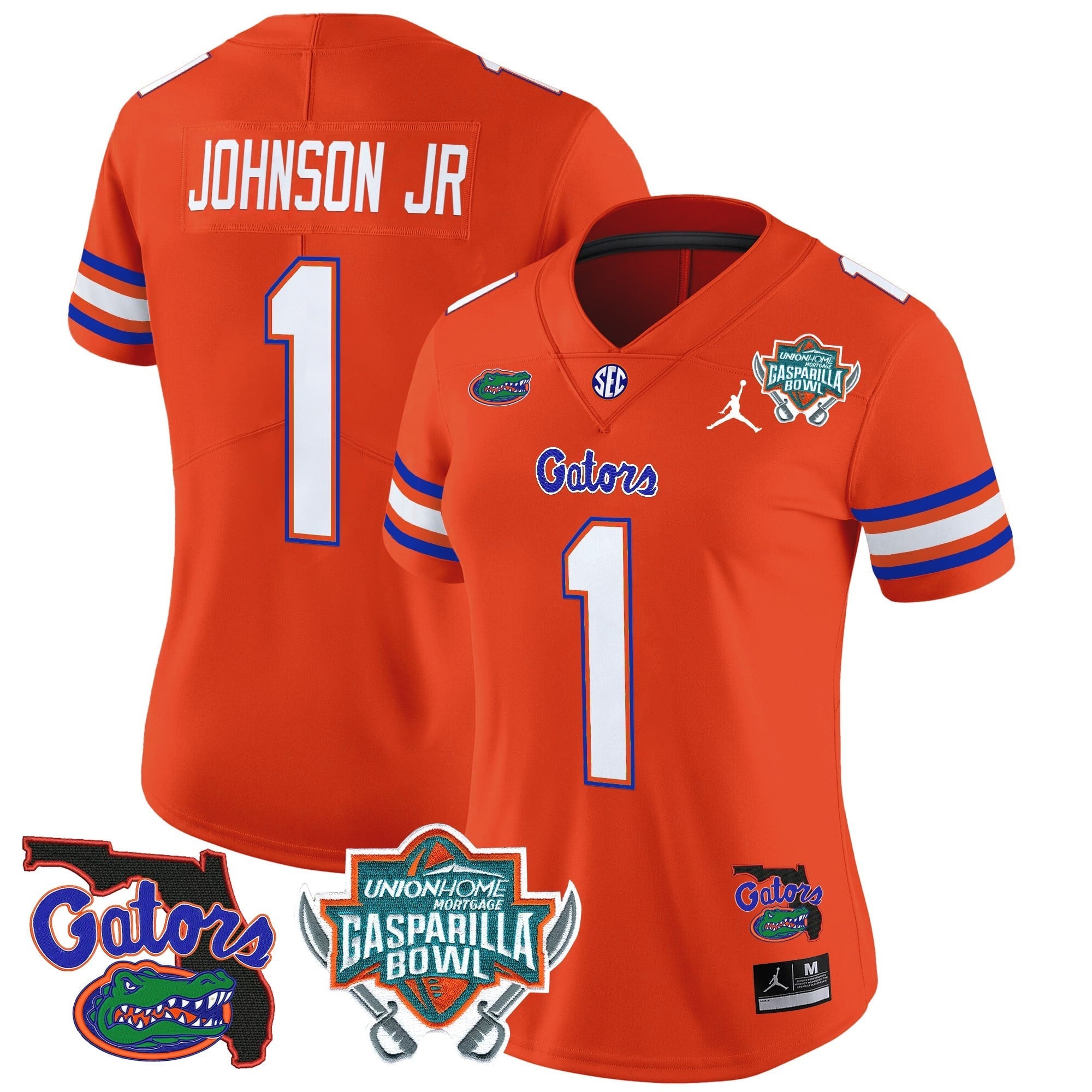 Women's Florida Gators 2025 Gasparilla Bowl Patch Vapor Limited Jersey - All Stitched