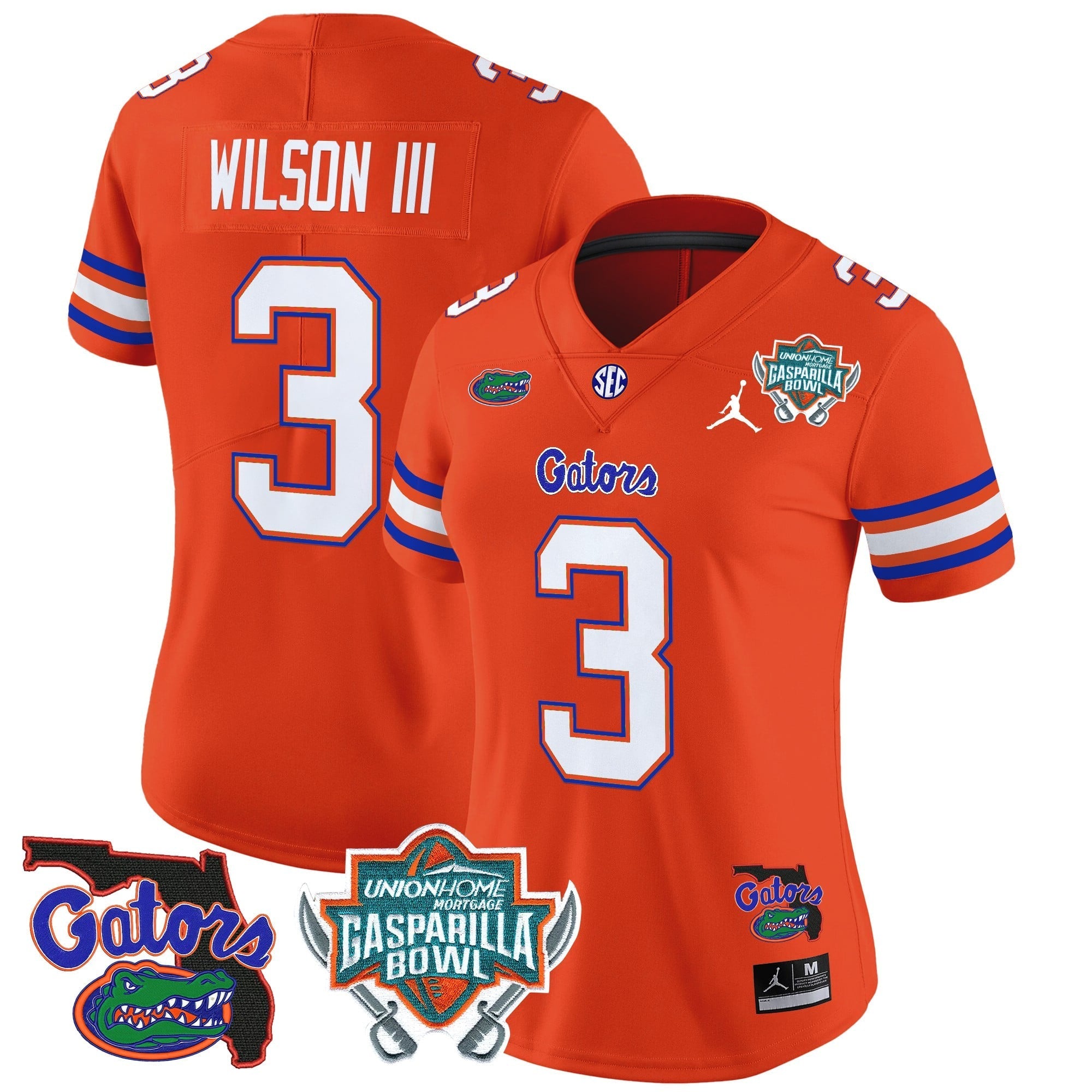 Women's Florida Gators 2025 Gasparilla Bowl Patch Vapor Limited Jersey - All Stitched