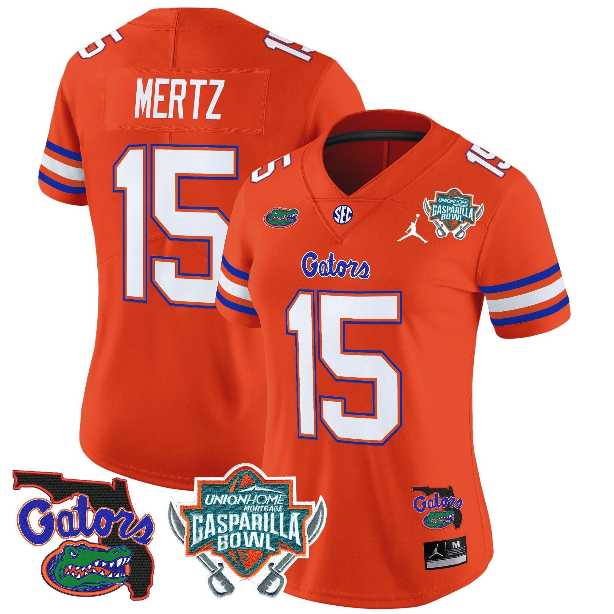 Women's Florida Gators 2025 Gasparilla Bowl Patch Vapor Limited Jersey - All Stitched