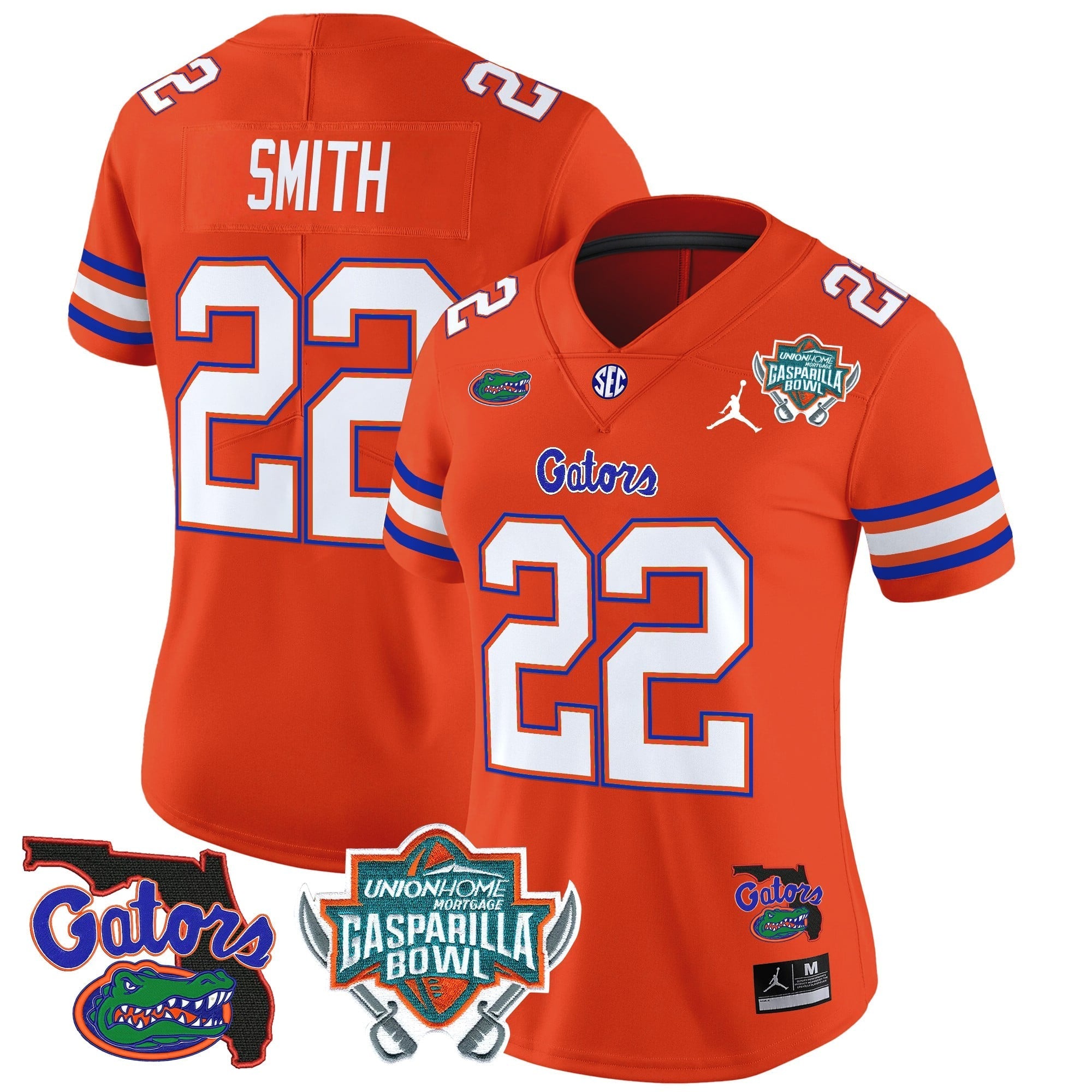 Women's Florida Gators 2025 Gasparilla Bowl Patch Vapor Limited Jersey - All Stitched