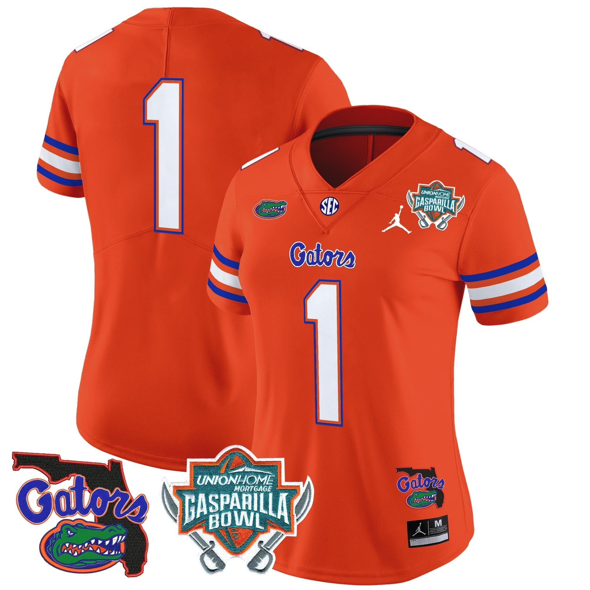 Women's Florida Gators 2025 Gasparilla Bowl Patch Vapor Limited Jersey - All Stitched