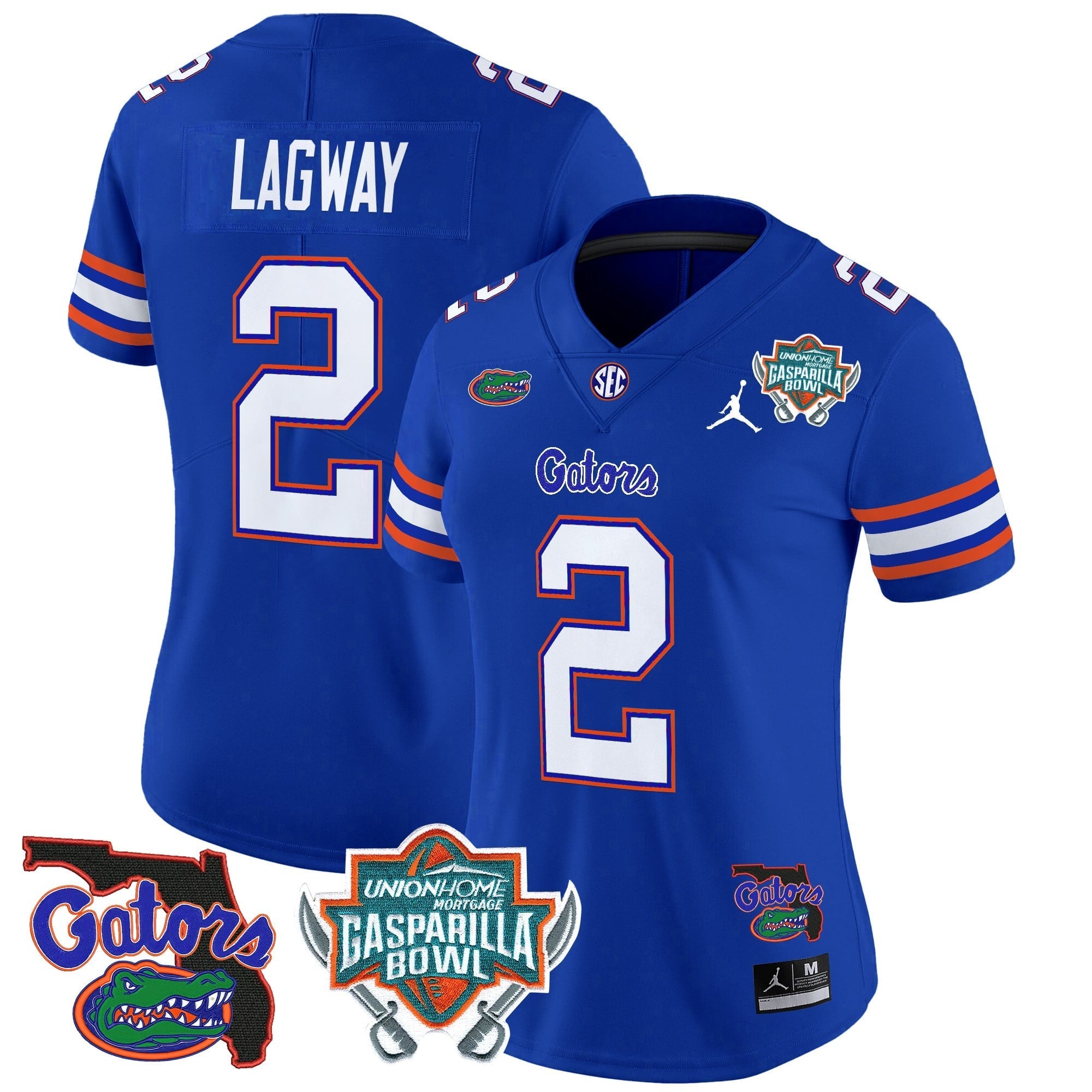 Women's Florida Gators 2025 Gasparilla Bowl Patch Vapor Limited Jersey - All Stitched