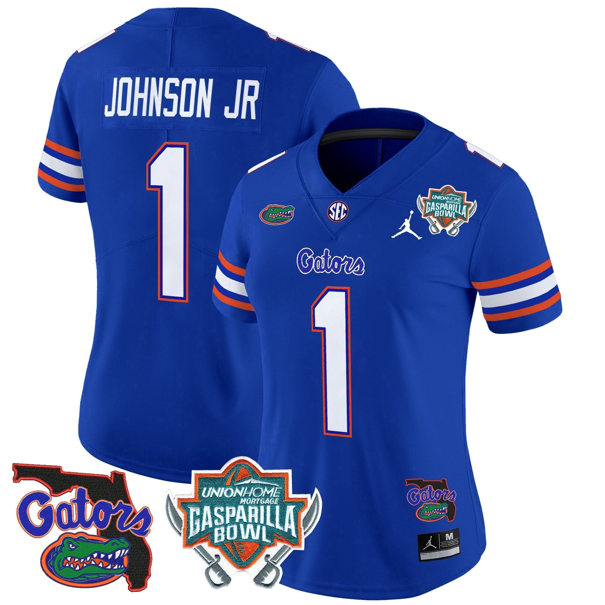 Women's Florida Gators 2025 Gasparilla Bowl Patch Vapor Limited Jersey - All Stitched