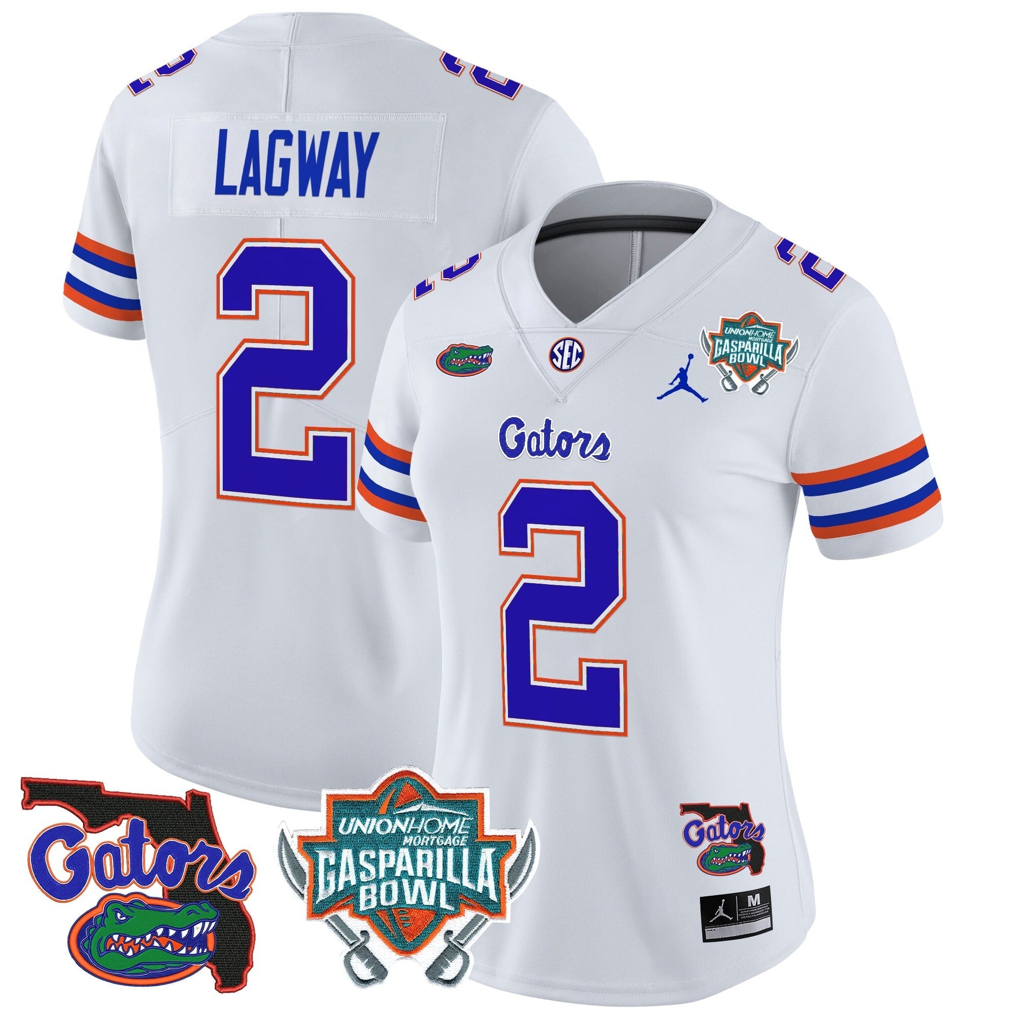 Women's Florida Gators 2025 Gasparilla Bowl Patch Vapor Limited Jersey - All Stitched