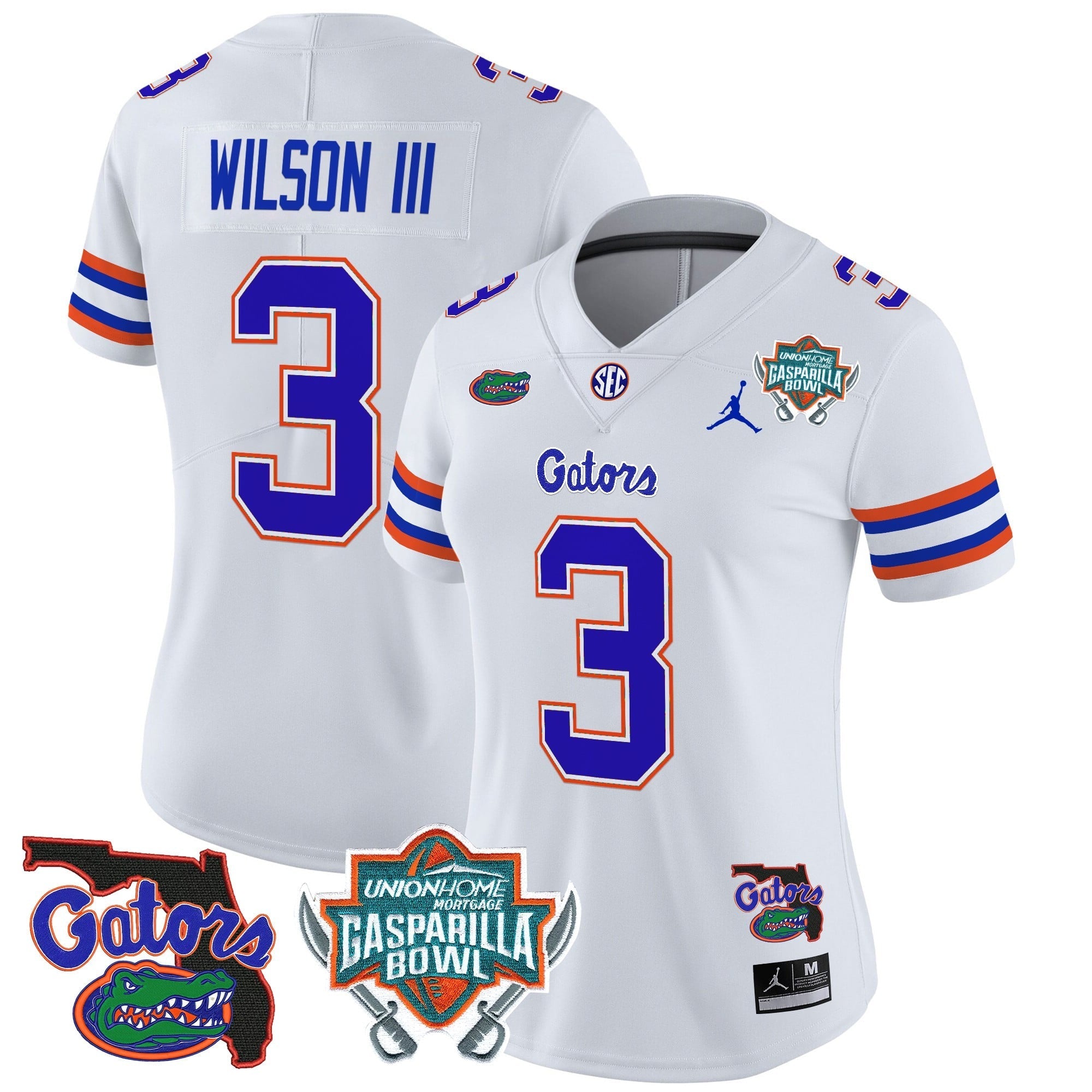 Women's Florida Gators 2025 Gasparilla Bowl Patch Vapor Limited Jersey - All Stitched